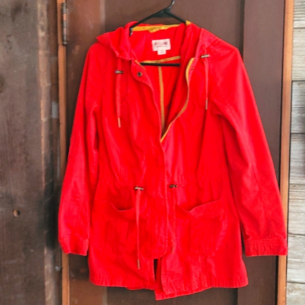 Mossimo hooded casual jacket, orange, W sm